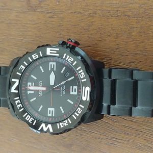Seiko automatic black watch